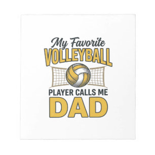 Volleyball-Vater Mein Lieblingsspieler nennt mich Notizblock