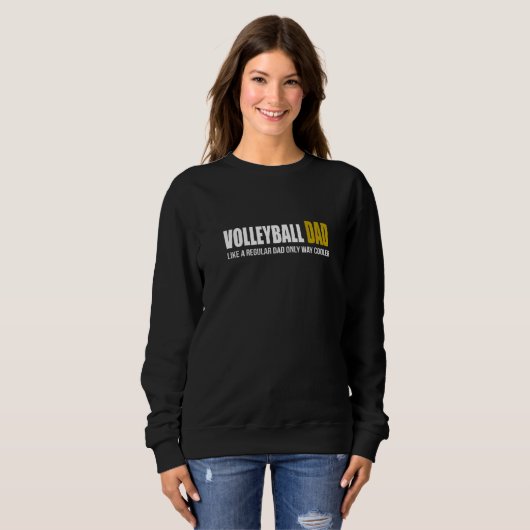 Volleyball Vater normaler Vater nur cooler Vater's Sweatshirt (Vorne ganz)