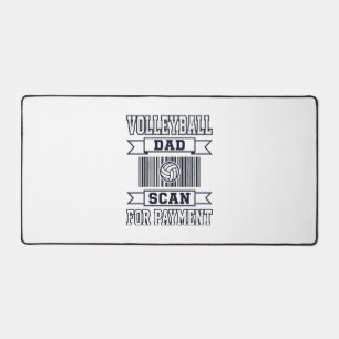 Volleyball-Vater Scan für Zahlung Lustiges Shirt-D Schreibtischunterlage