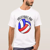 Volleyball-Vater T-Shirt (Vorderseite)