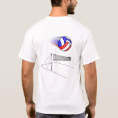 Volleyball-Vater T-Shirt (Rückseite)