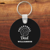 Volleyball Vater Vathers Tagesgeschenk für Papa Schlüsselanhänger (Rückseite)