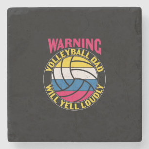 Volleyball-Vater wird laut schreien Steinuntersetzer