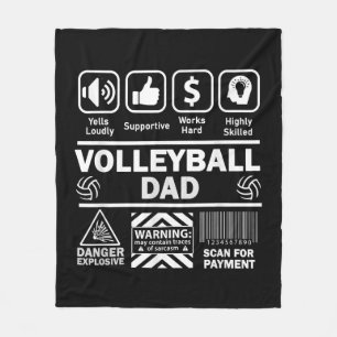 Volleyball-Vater Witziger Inhalt des Sportvaters Fleecedecke