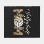 Volleyball verblasst Leopard Spaß Mutter S Day Fleecedecke (Vorderseite (Horizontal))