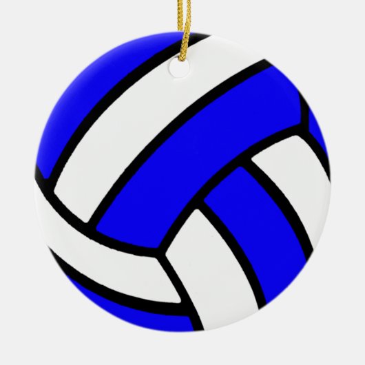 Volleyball-Verzierung Keramikornament (Vorne)