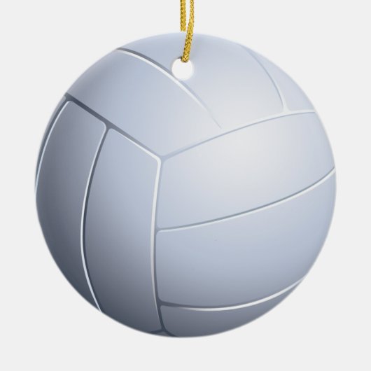 Volleyball-Verzierung Keramikornament (Vorne)