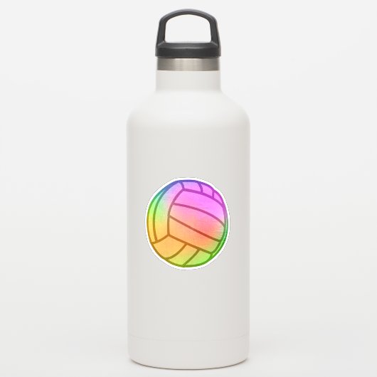 Volleyball Vinyl Aufkleber (Wassserflasche)
