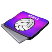Volleyball, Violet Blue und Magenta Laptopschutzhülle (Vorne Knopf)