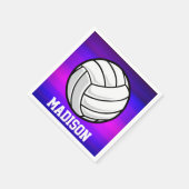 Volleyball, Violet Blue und Magenta Serviette (Ecke)
