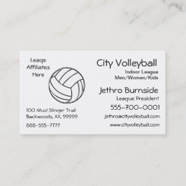 Volleyball Visitenkarte