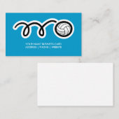 Volleyball-Visitenkartendesign Visitenkarte (Vorne/Hinten)