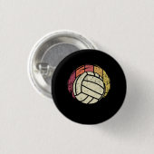 Volleyball Volleyball Retro Button (Vorne & Hinten)