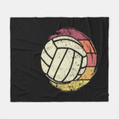 Volleyball Volleyball Retro Fleecedecke (Vorderseite (Horizontal))