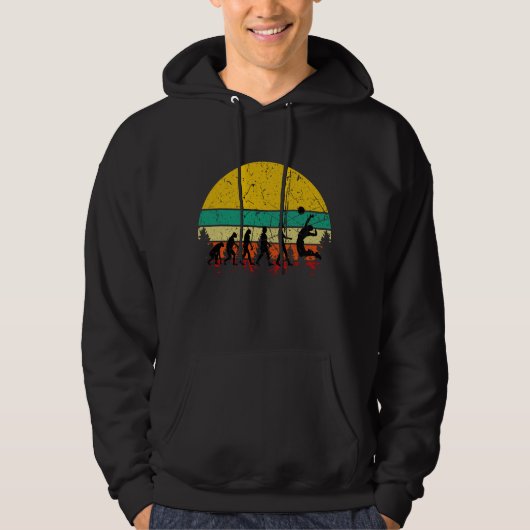 Volleyball Volleyball Retro Hoodie (Vorderseite)