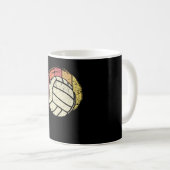Volleyball Volleyball Retro Kaffeetasse (VorderseiteRechts)