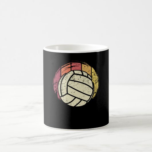 Volleyball Volleyball Retro Kaffeetasse (Mittel)