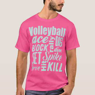 Volleyball Volleyball-Spieler in Ace T-Shirt
