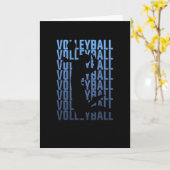 Volleyball Volleyball-Spieler Karte (Gelbe Blume)