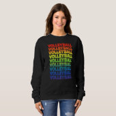 Volleyball Volleyball-Spieler Sweatshirt (Vorne ganz)