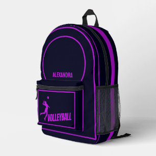 Volleyball, Volleyballspielerin, Mädchen, Geburtst Bedruckter Rucksack