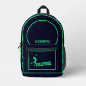 Volleyball, Volleyballspielerin, Mädchen, Geburtst Bedruckter Rucksack (Vorderseite)