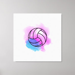 Volleyball Wasserfarbe Leinwanddruck