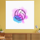 Volleyball Watercolor Leinwanddruck (Insitu (Wohnzimmer))