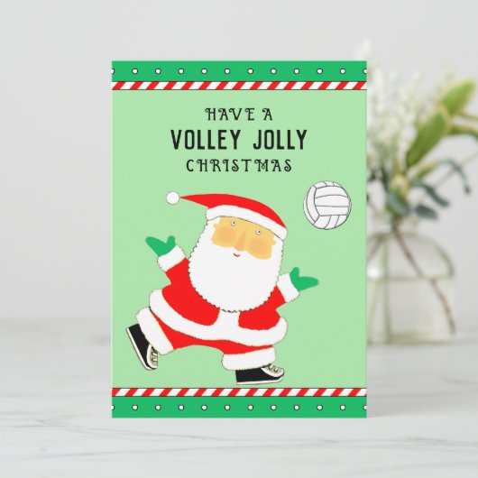 Volleyball Weihnachten (Stehend Vorderseite)
