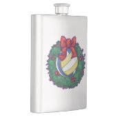 Volleyball Weihnachten Flachmann (Rechts)