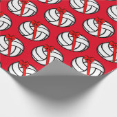 Volleyball Weihnachten Geschenkpapier (Ecke)