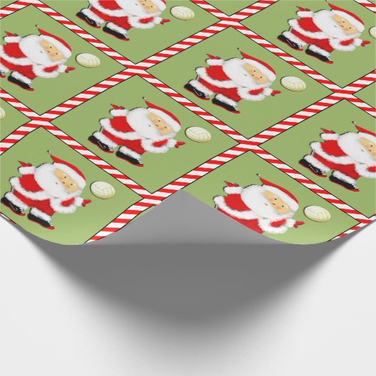 Volleyball Weihnachten Geschenkpapier (Ecke)