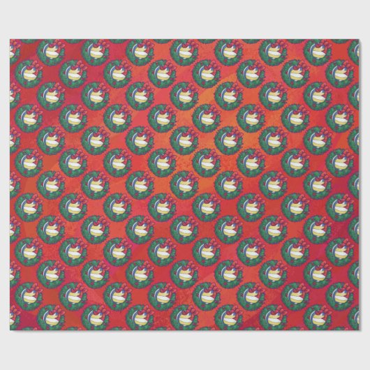 Volleyball Weihnachten Geschenkpapier (Flach)