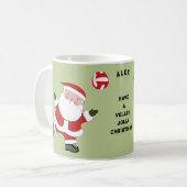 Volleyball Weihnachten Kaffeetasse (Vorderseite Links)