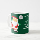 Volleyball Weihnachten Kaffeetasse (Vorderseite Links)