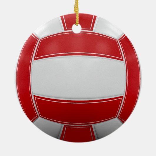 Volleyball Weihnachten Keramik Ornament (Hinten)