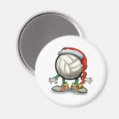 Volleyball Weihnachten Magnet (Vorderseite/Rückseite)