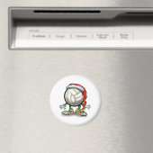 Volleyball Weihnachten Magnet (In Situ (Geschirrspüler))
