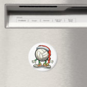 Volleyball Weihnachten Magnet (In Situ (Geschirrspüler))