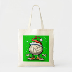 Volleyball Weihnachten Tragetasche