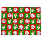 Volleyball & Weihnachts-Weihnachtsgeschenk Große Geschenktüte (Rückseite)