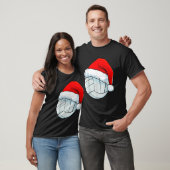 Volleyball Weihnachts-Weihnachtsmannmütze Ball Män T-Shirt (Unisex)