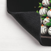 Volleyball Weihnachtsbaum Urlaub Mousepad (Ecke)