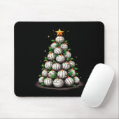 Volleyball Weihnachtsbaum Urlaub Mousepad (Mit Mouse)