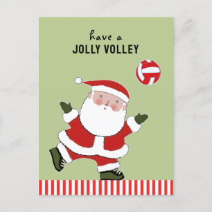Volleyball Weihnachtsfeiertag Postkarte