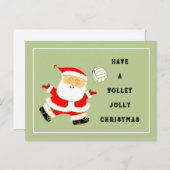Volleyball Weihnachtsfeiertag Postkarte (Vorne/Hinten)