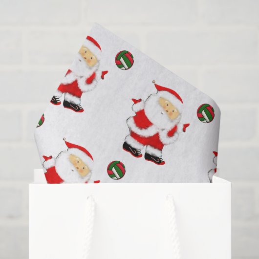 Volleyball Weihnachtsfeiertag Seidenpapier (Geschenktüte)