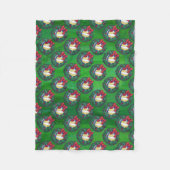 Volleyball Weihnachtsfest Fleecedecke (Vorderseite)