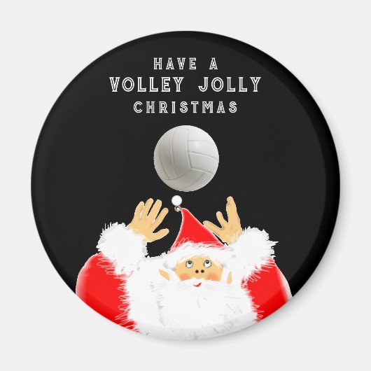 Volleyball Weihnachtsfest Kleine Geschenk Magnet (Vorne)