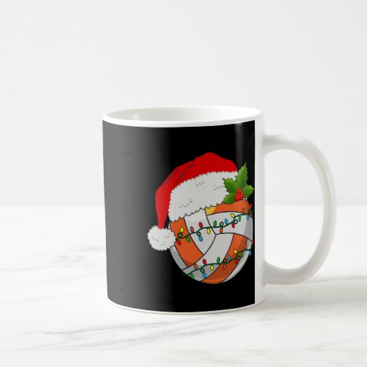 Volleyball Weihnachtsfrauen Weihnachtsmannmütze Me Kaffeetasse (Rechts)